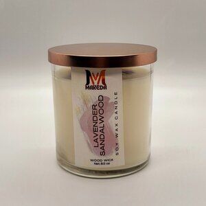 MAKEDA Lavender Sandalwood Soy Wax Candle (Wood wicked)